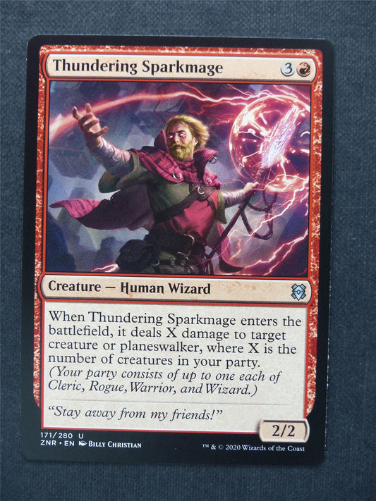 Thundering Sparkmage - Mtg Magic Cards #9B