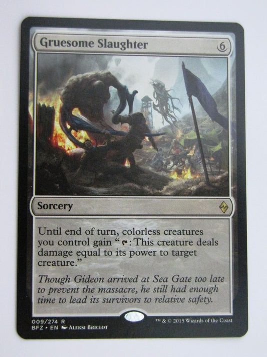 MTG Magic Cards: GRUESOME SLAUGHTER #