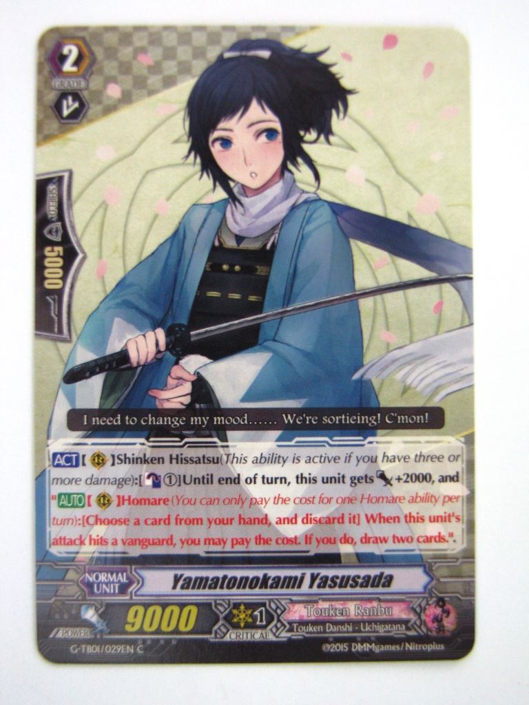 Vanguard Cards: YAMATONOKAMI YASUSADA G-TB01 # 1F35