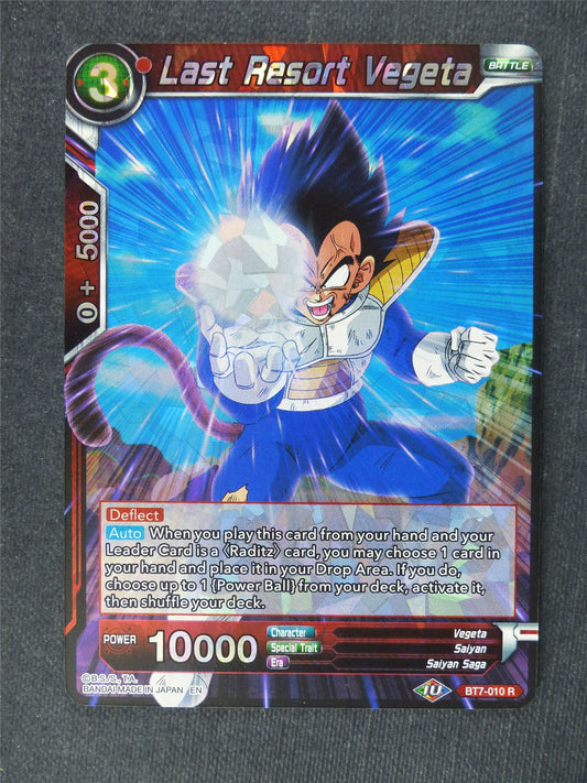 Last Resort Vegeta - Dragon Ball Super Cards #GX