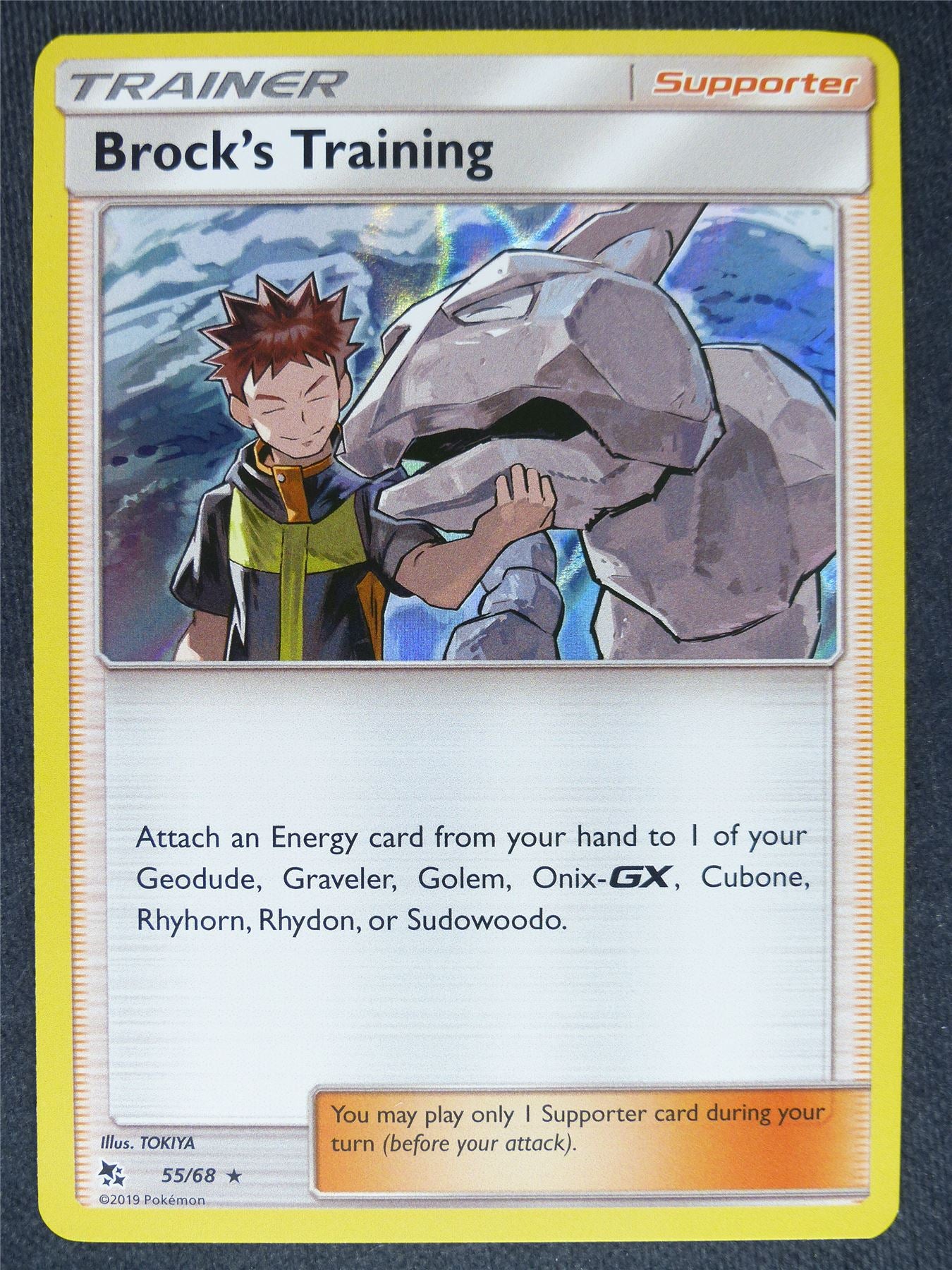 Brock's Training 55/68 Holo Mint - Pokemon Cards #DK