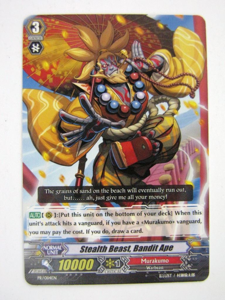Vanguard Promo Cards: STEALTH BEAST, BANDIT APE # 13H61