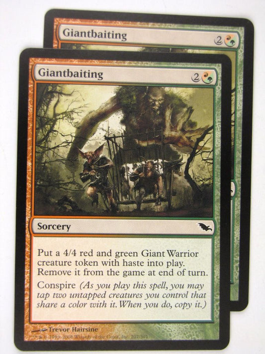 MTG Magic: the Gathering Cards: GIANTBAITING x2: SHM