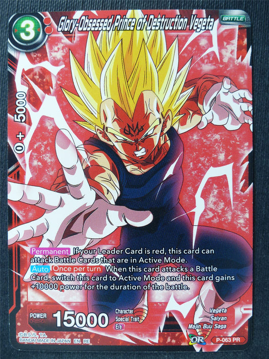 Glory-Obsessed Prince of Destruction Vegeta - Mythic Booster - Dragon Ball Super Card #459