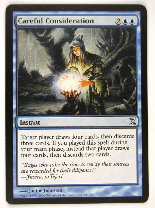 MTG Magic: The Gathering Cards: CAREFUL CONSIDERATION: TSP