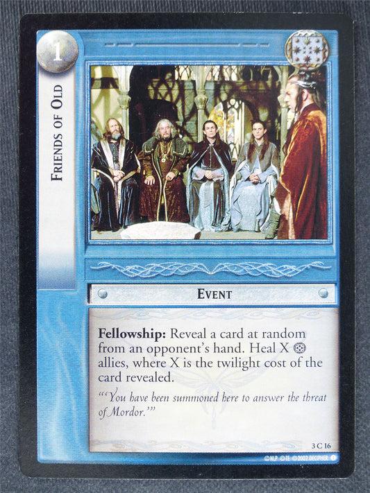 Friends of Old 3 C 16 - played - LotR cards #BZ