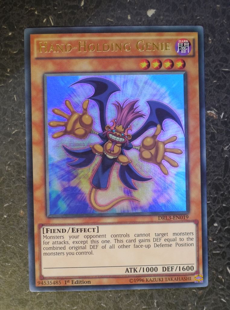 YuGiOh Cards: HAND-HOLDING GENIE DRL3 ULTRA RARE # G73