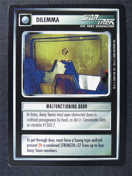 Manfunctioning Door - NG - Star Trek Cards #X9
