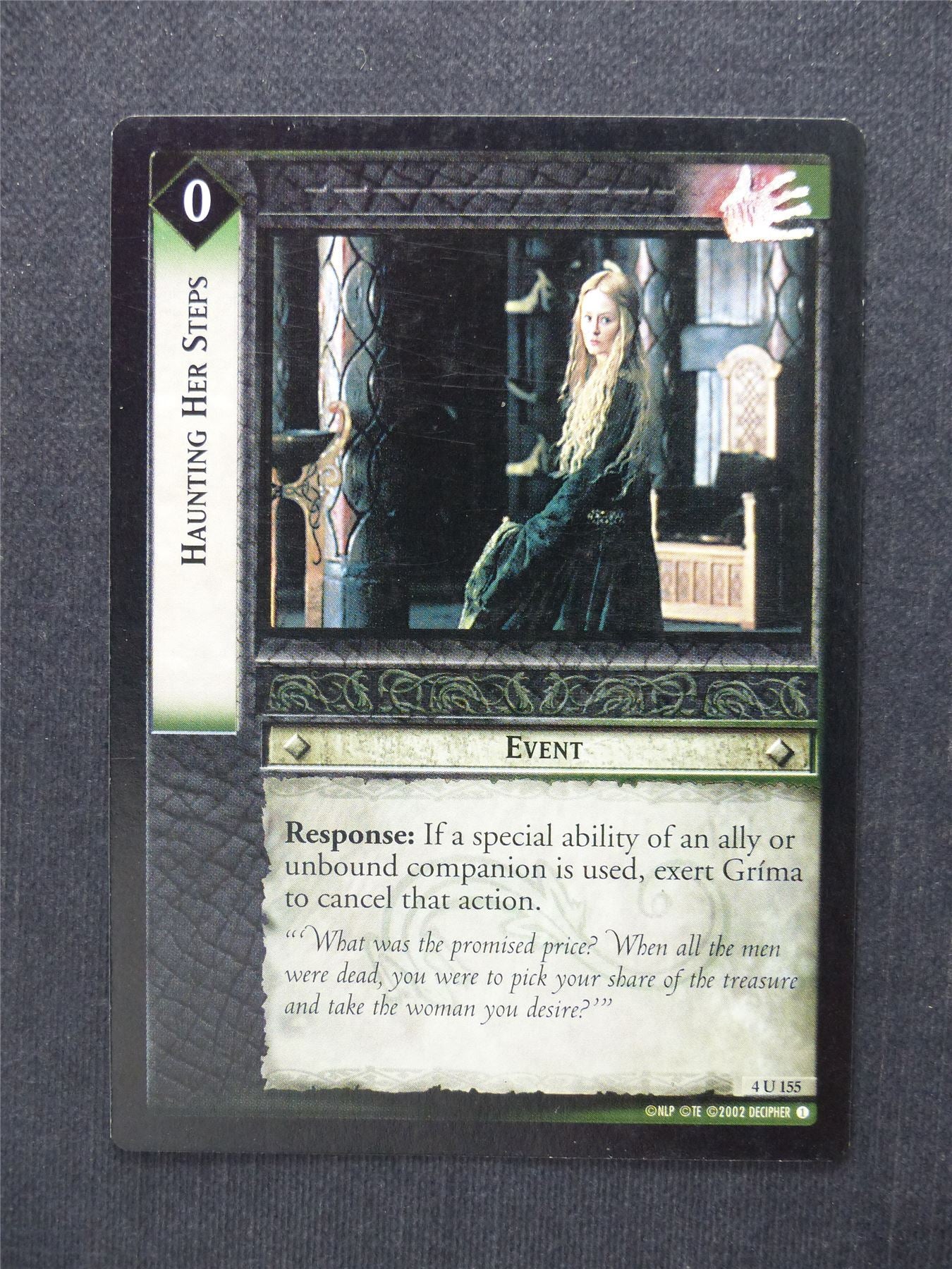 Haunting Her Steps 4 U 155 - LotR Cards #7Y