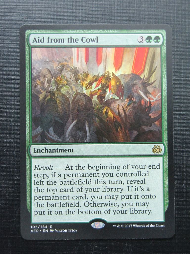 MTG Magic Cards: AID FROM THE COWL # 23H24