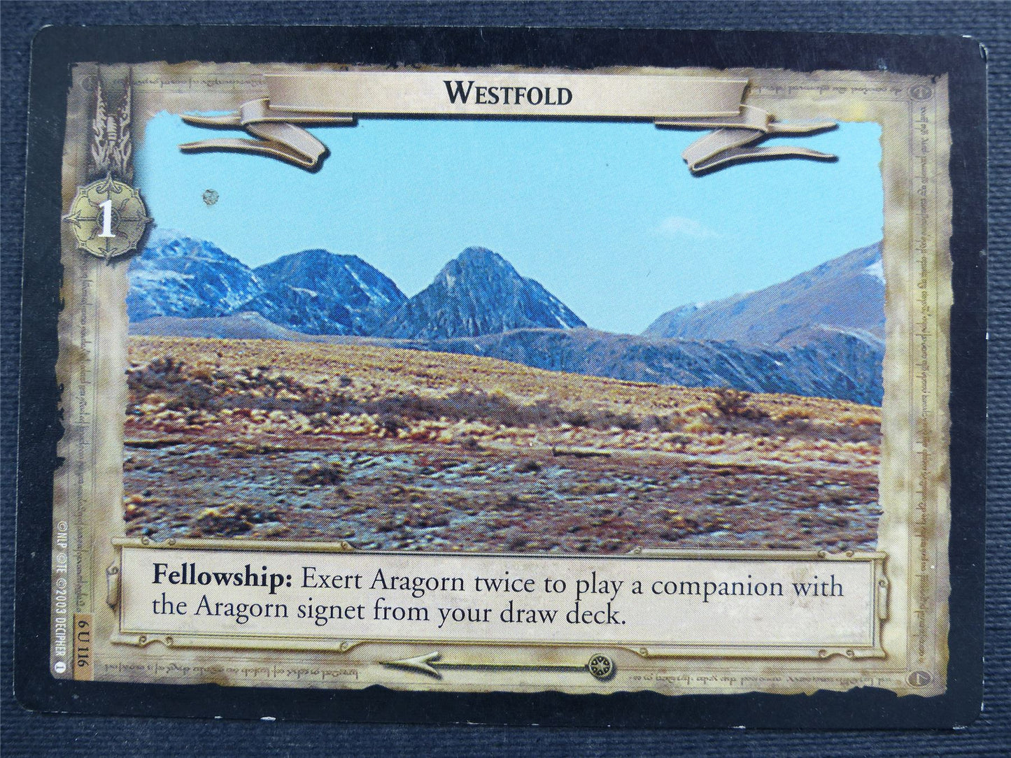 Wesfold 6 U 116 - LotR Cards #2RD