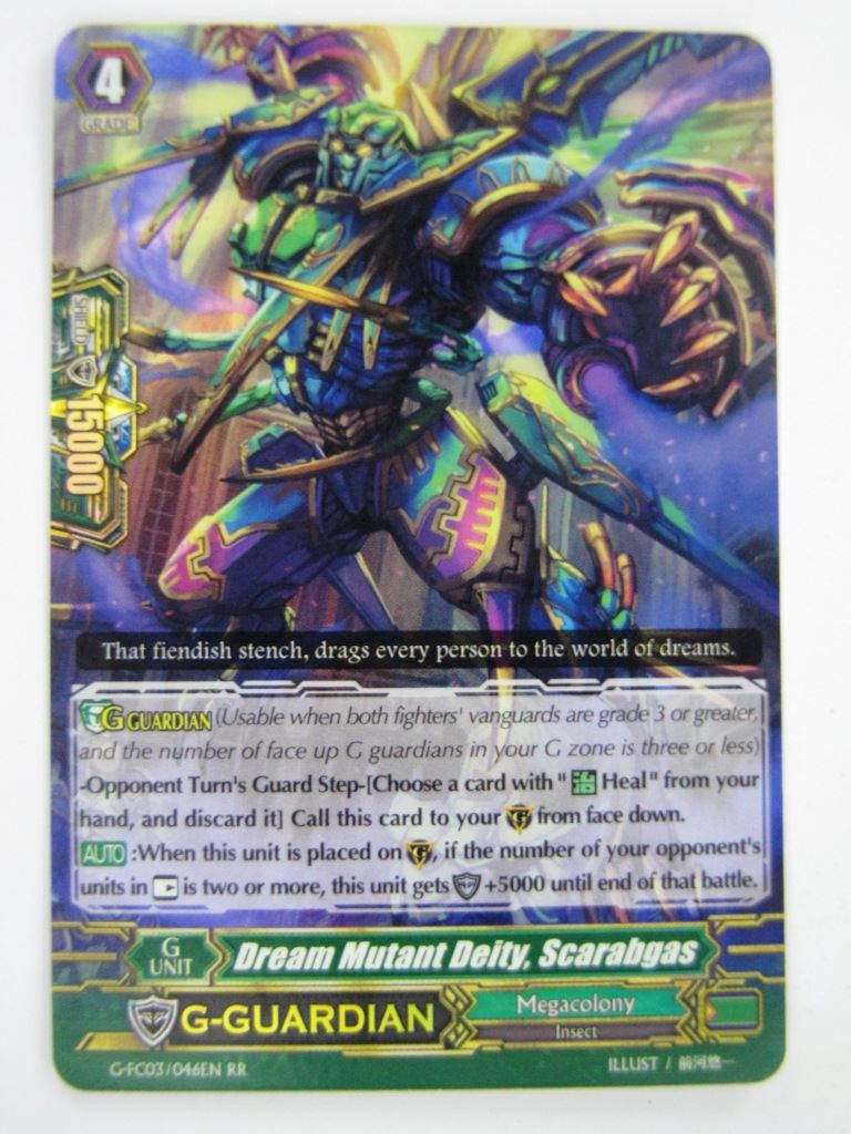 Vanguard Cards: DREAM MUTANT DEITY, DCARABGAS G-FC03 RR # 12E25