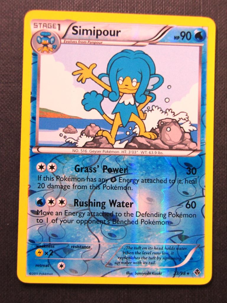 Simipour 23/98 Reverse Holo - Pokemon Cards #2AC