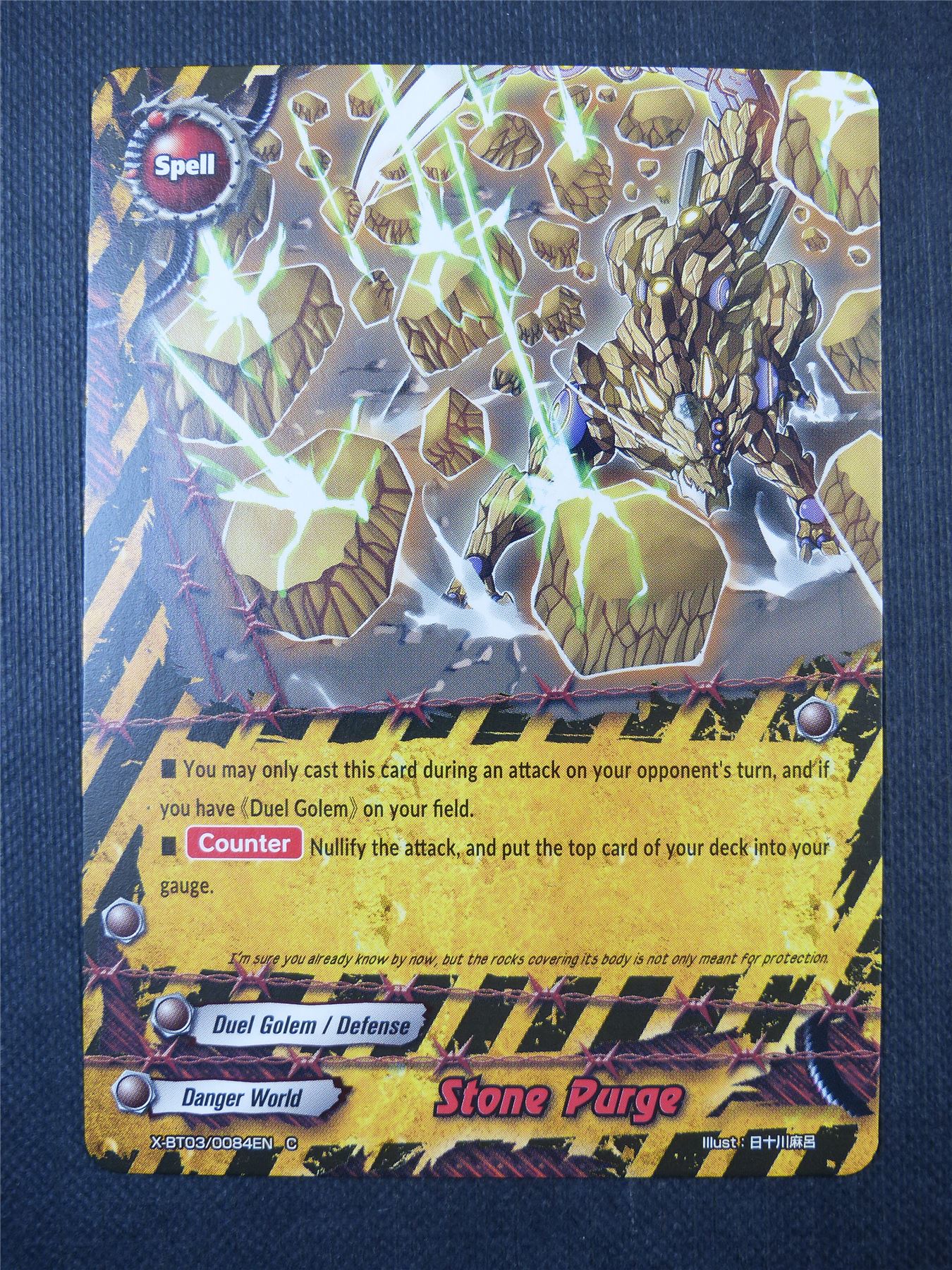 Stone Purge C - Buddyfight Card #6Z