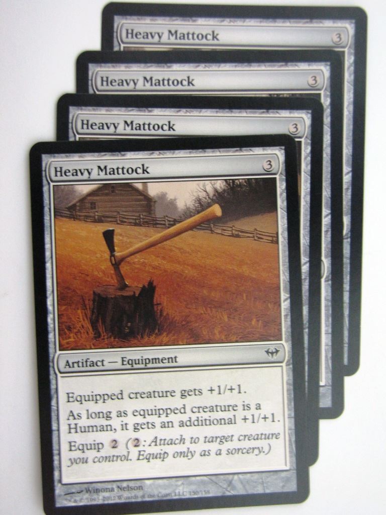 MTG Magic Cards: HEAVY MATTOCK x4 # 27D62