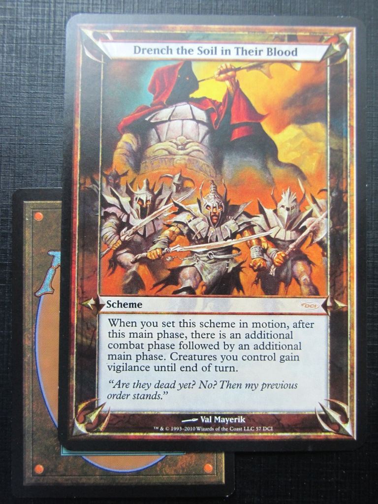 Drench the Soil in Their Blood - Archenemy Promo - Mtg Card # 8A91