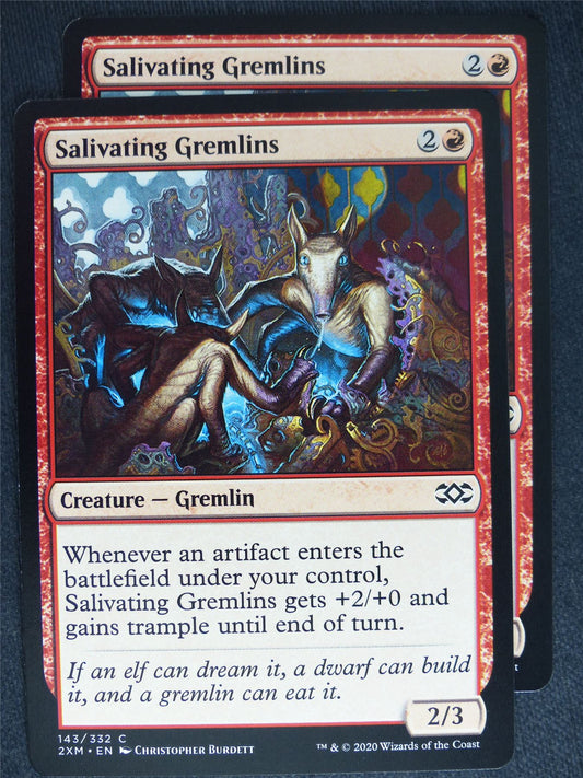 Salivating Gremlins x2 - Double Masters - Mtg Magic Cards #7O