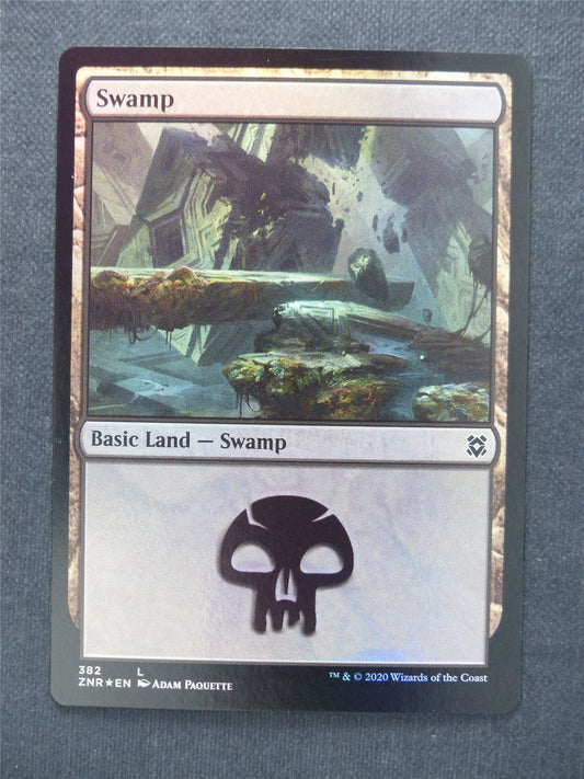 Swamp 382 Foil - Mtg Magic Cards #4S