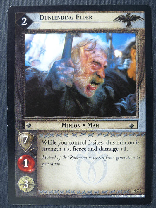 Dunlending Elder 6 C 2 - LotR Card #4BE