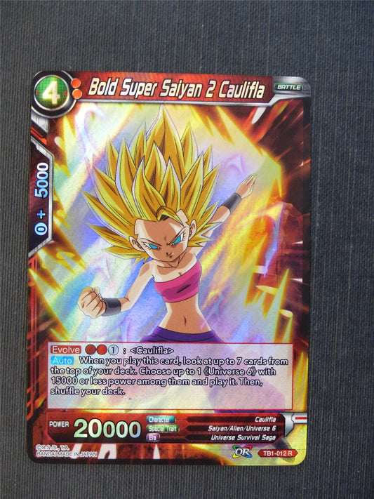 Bold Super Saiyan 2 Caulifla R - Dragon Ball Super Cards #4S6