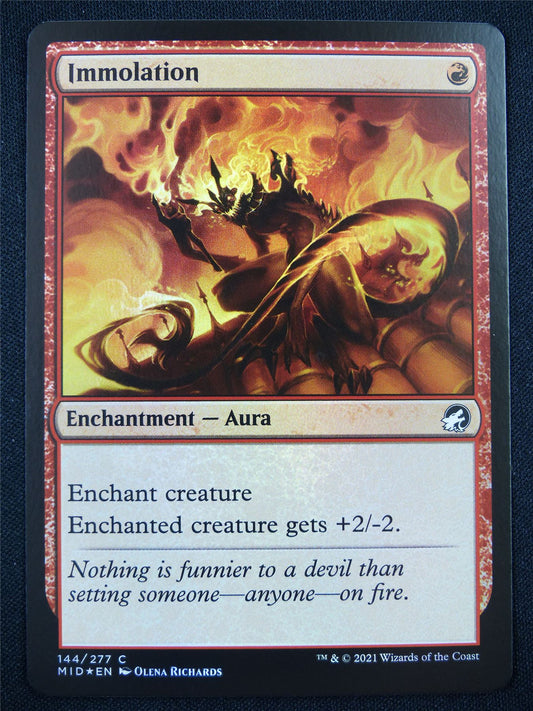 Immolation Foil - Mtg Card #1K9