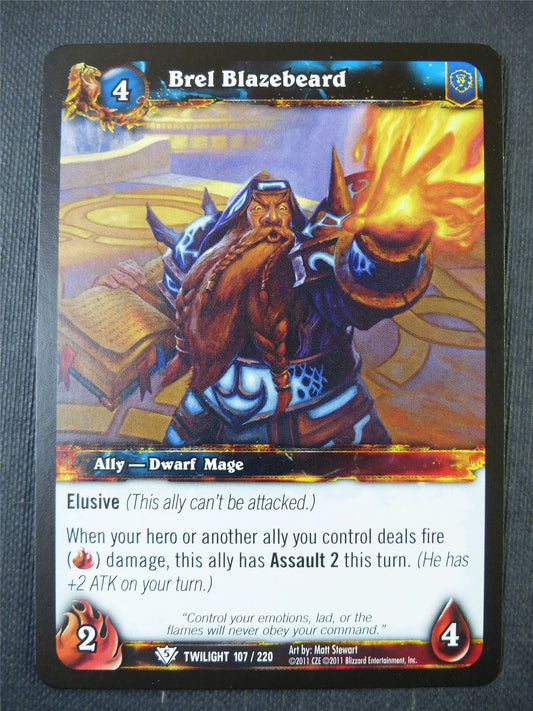 Brel Blazebeard 107/220 - WoW Card #16H