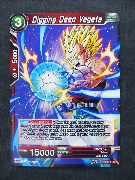 Digging Deep Vegeta - Dragon Ball Super Cards #H0