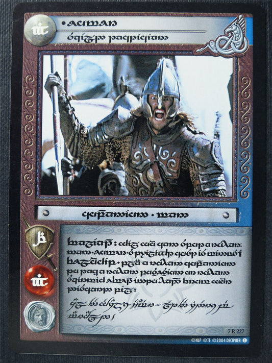 Eomer Skilled Tactician 7 R 227 - Elvish LotR Card #3O6