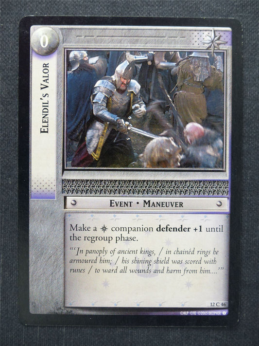 Elendil's Valor 12 C 46 - LotR Cards #OB