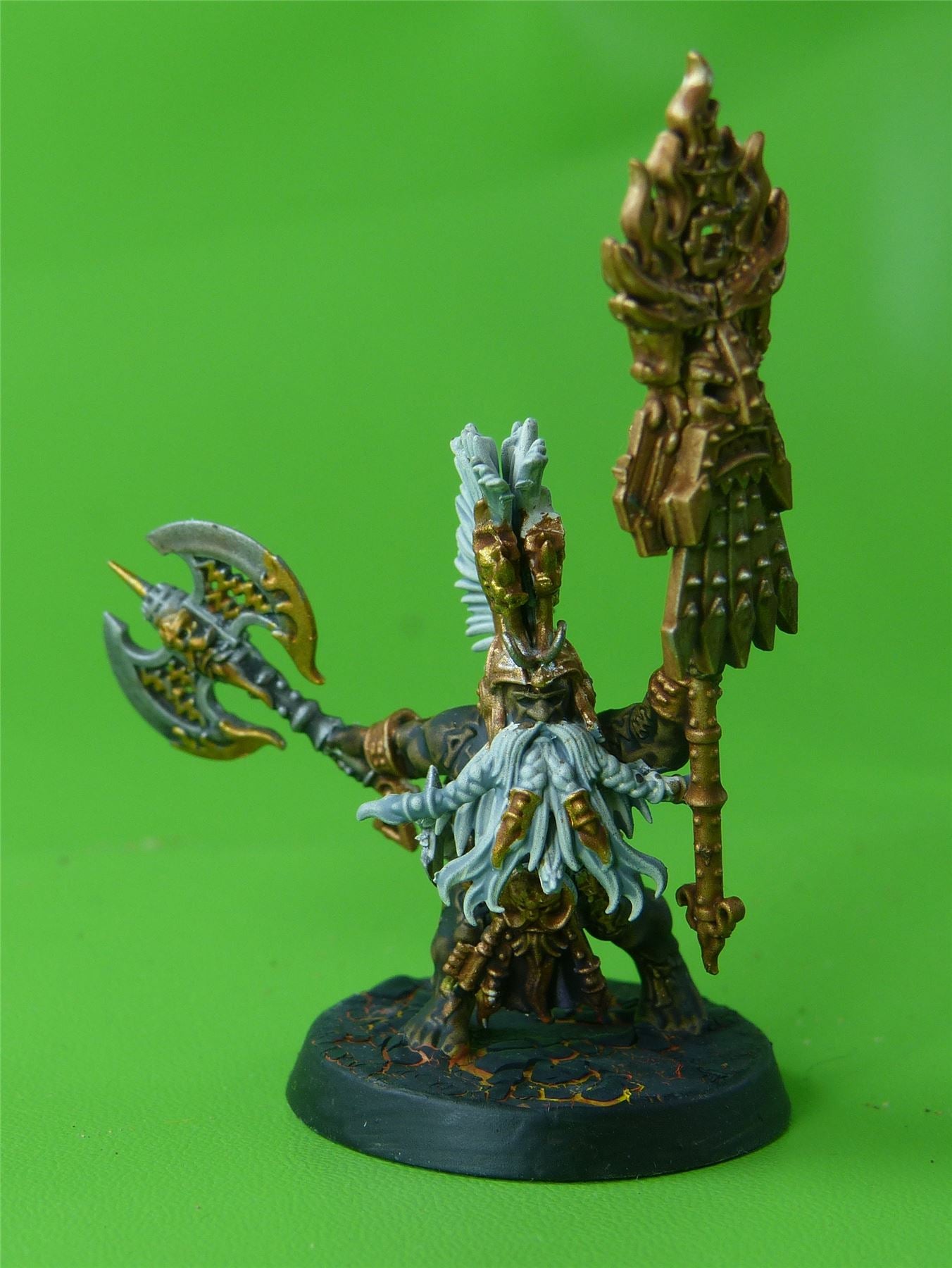 Fyreslayers Battlesmith Painted - Warhammer AoS 40k #84Q