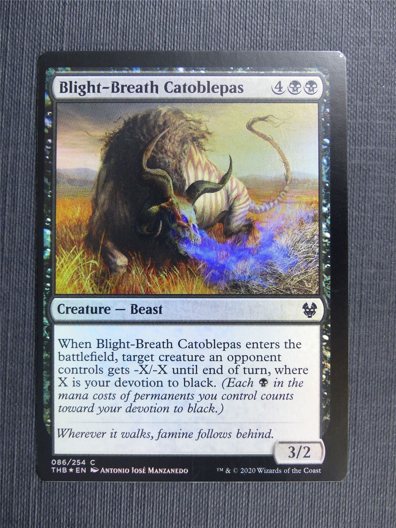 Blight-Breath Catoblepas Foil - Theros Collector Ed - Mtg Magic Cards #3MF