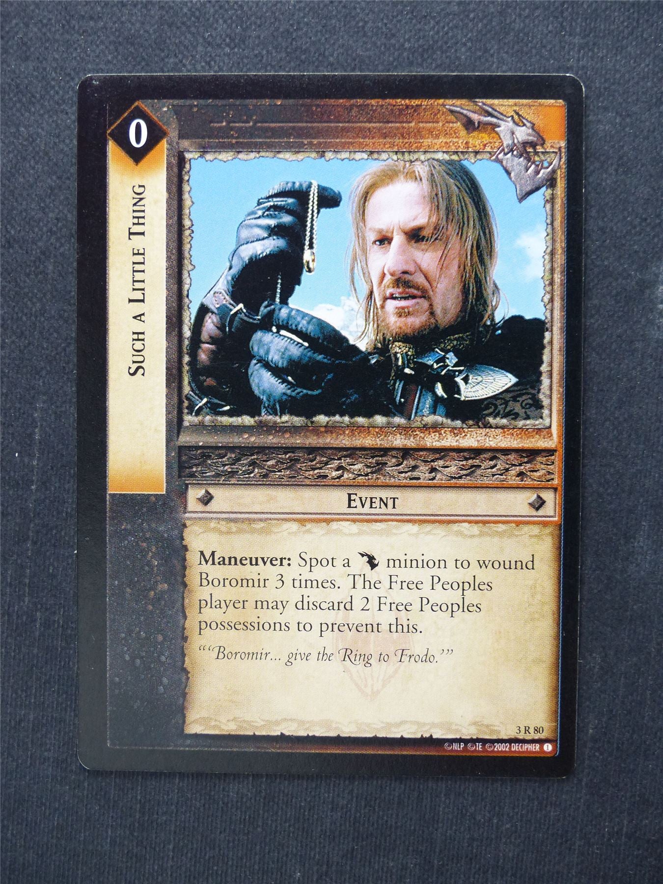 Such a Little Thing 3 R 80 - LotR Cards #54