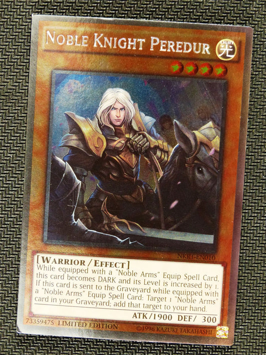 Noble Knight Peredur - NKRT - Platinum Rare - Yugioh Card # 1B90