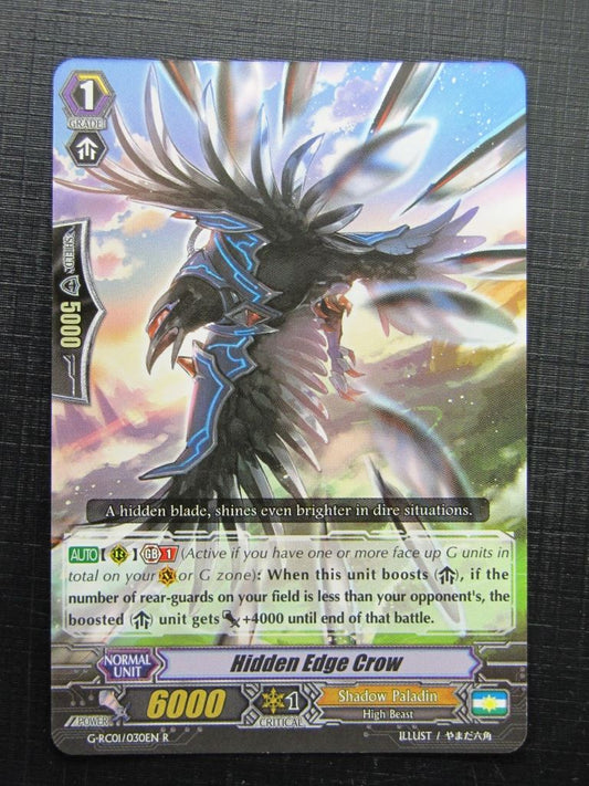 Vanguard Cards: HIDDEN EDGE CROW G-RC01 R # 26E42