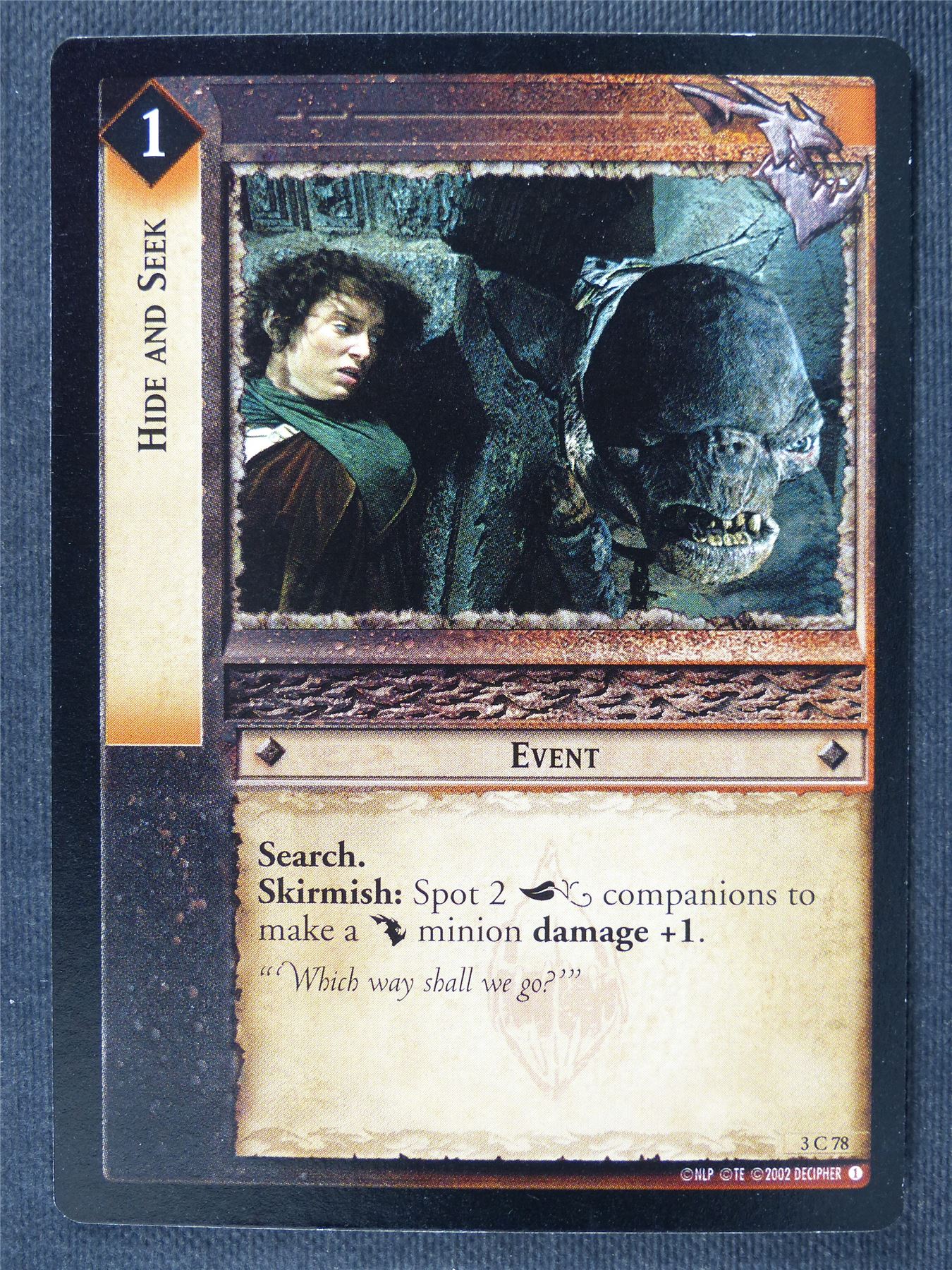 Hide and Seek 3 C 78 - LotR Cards #3J6