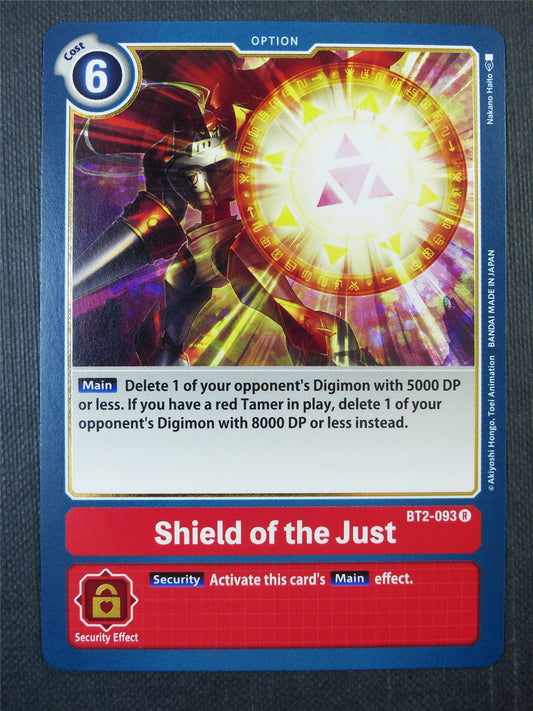 Shield of the Just BT2-093 R - Digimon Card #90D