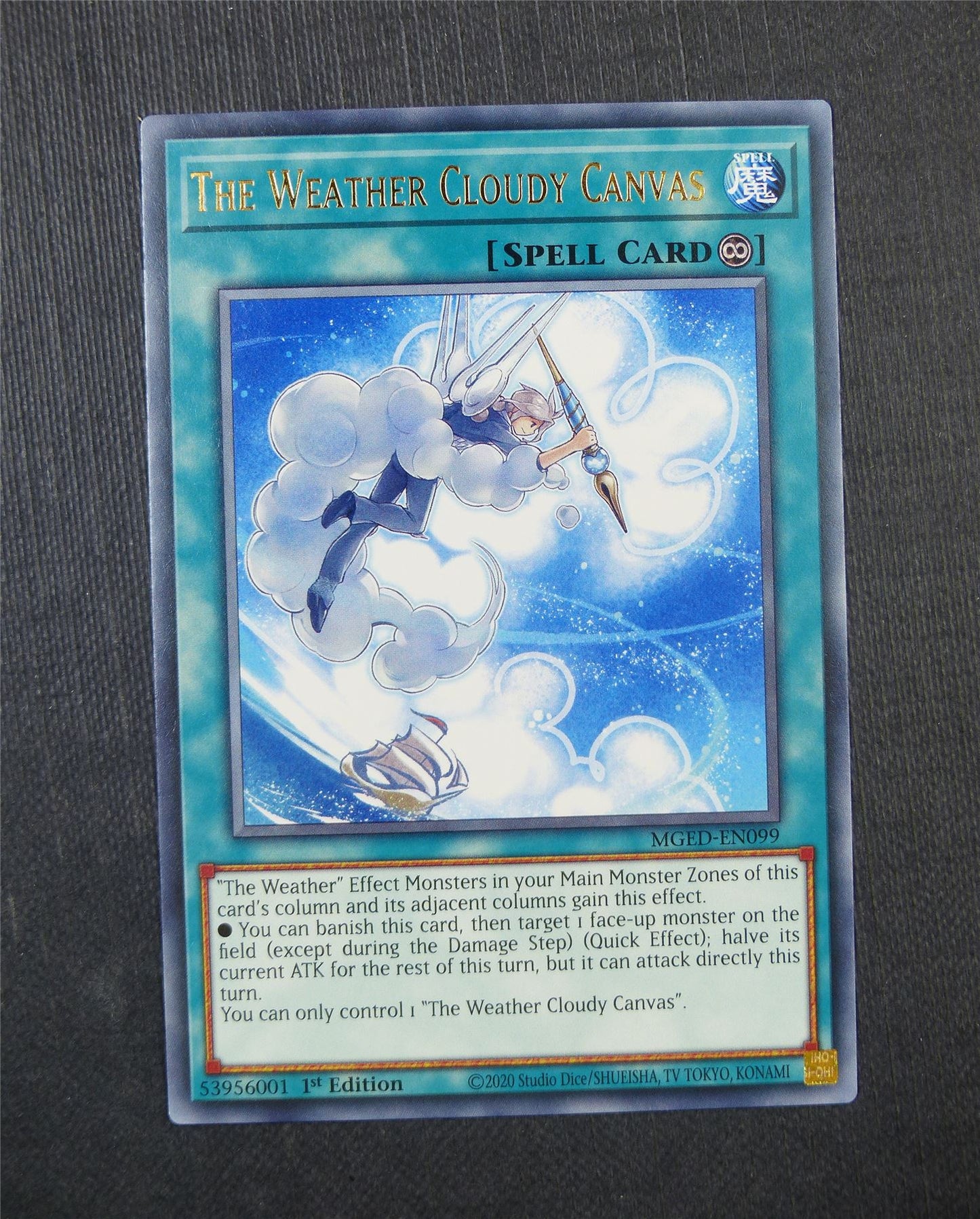 The Weather Cloudy Canvas MGED Rare 1st Ed - Yugioh Card #5EN