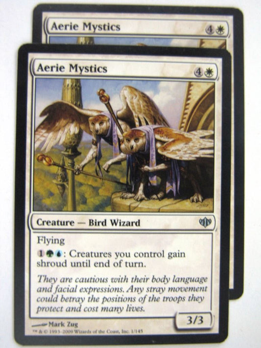 MTG Magic Played Cards: AERIE MYSTICS x2 # 7J75