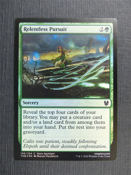 Relentless Pursuit Foil - Theros Collector Ed - Mtg Magic Cards #3NP