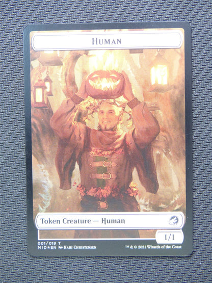 Zombie and Human Foil Token - Innistrad - Mtg Card #3H1