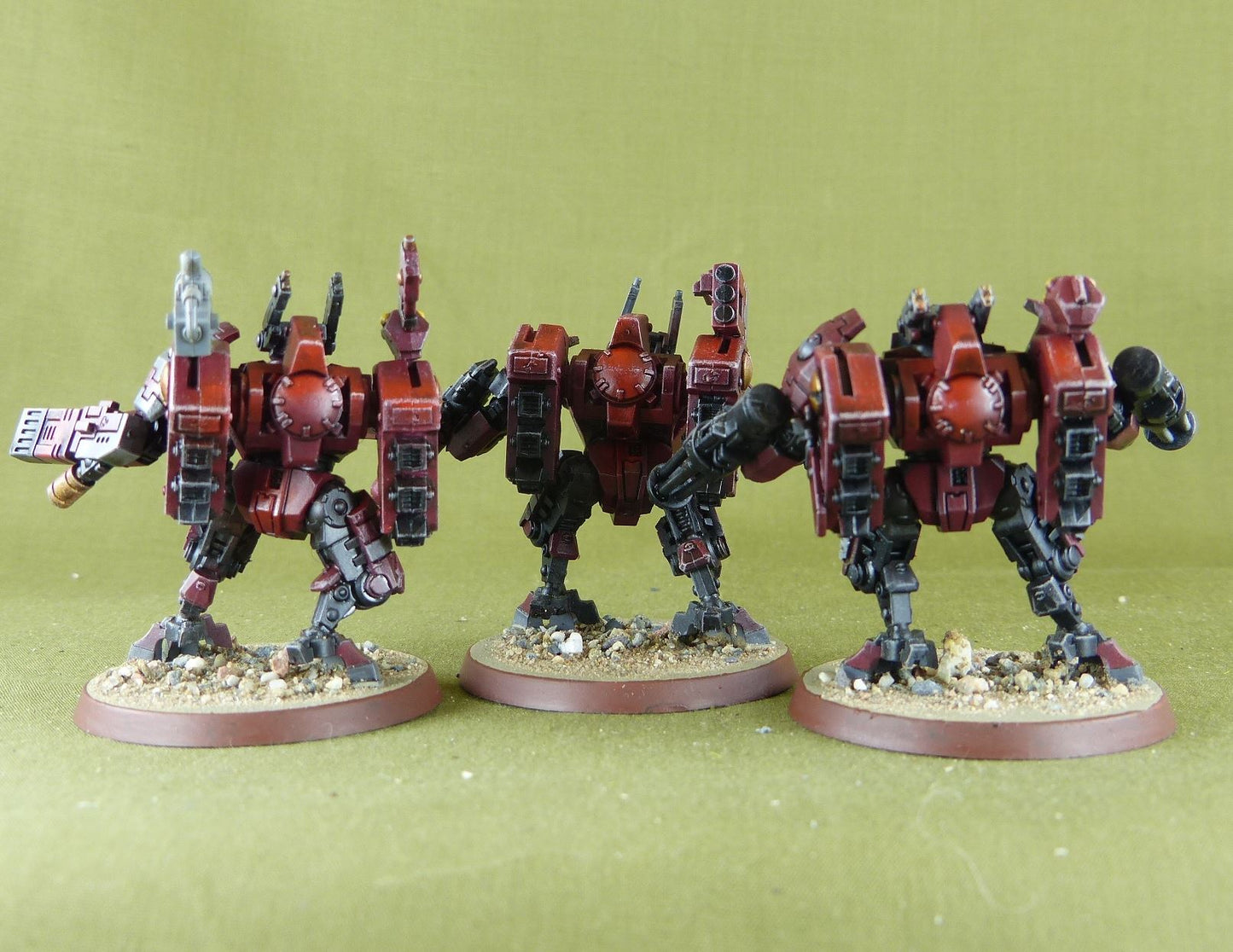 XV8 Crisis Battlesuit Team - Tau Empire - Wahammer 40K #TD