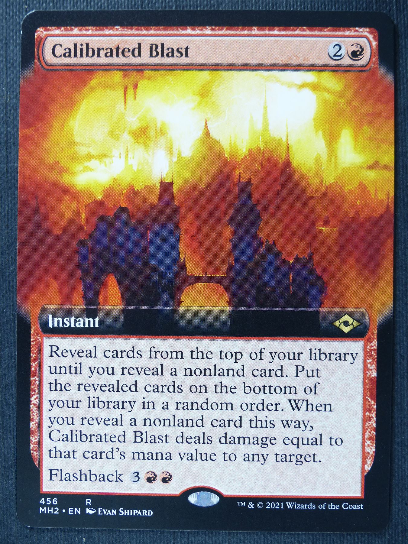 Calibrated Blast Extended art - Mtg Magic Cards #1AX