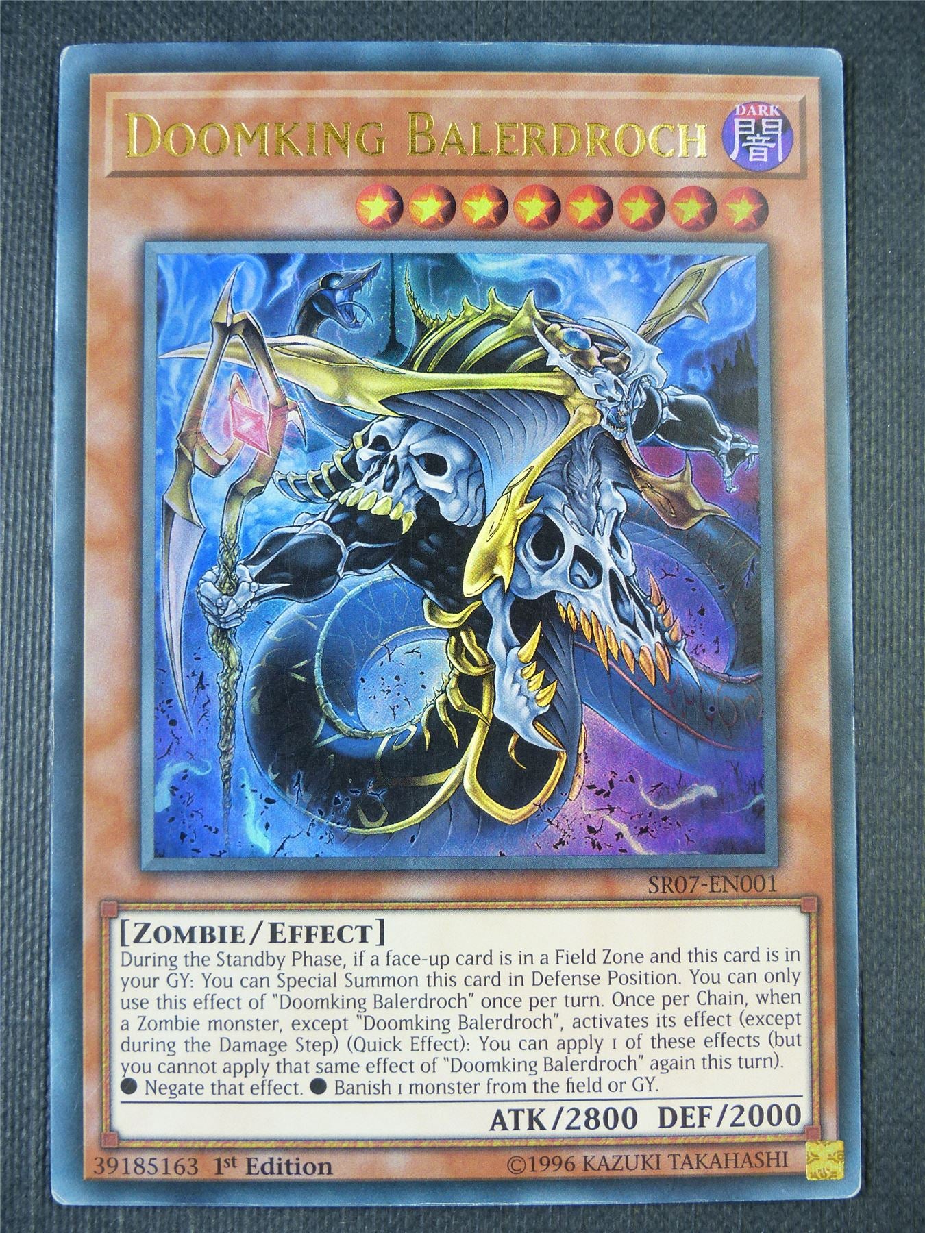 Doomking Balerbroch SR07 Ultra Rare - 1st ed Yugioh Card #7MD