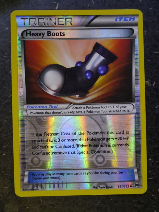 Pokemon Cards: HEAVY BOOTS 141/162 REVERSE HOLLOWS # 6A82