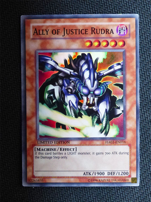 Ally of Justice Rudra - HA01 - Super Rare - Yugioh Card # 1G62