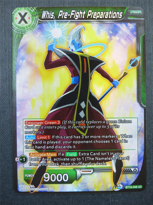 Whis Pre-Fight Preparations Foil - Dragon Ball Super Card #4AU