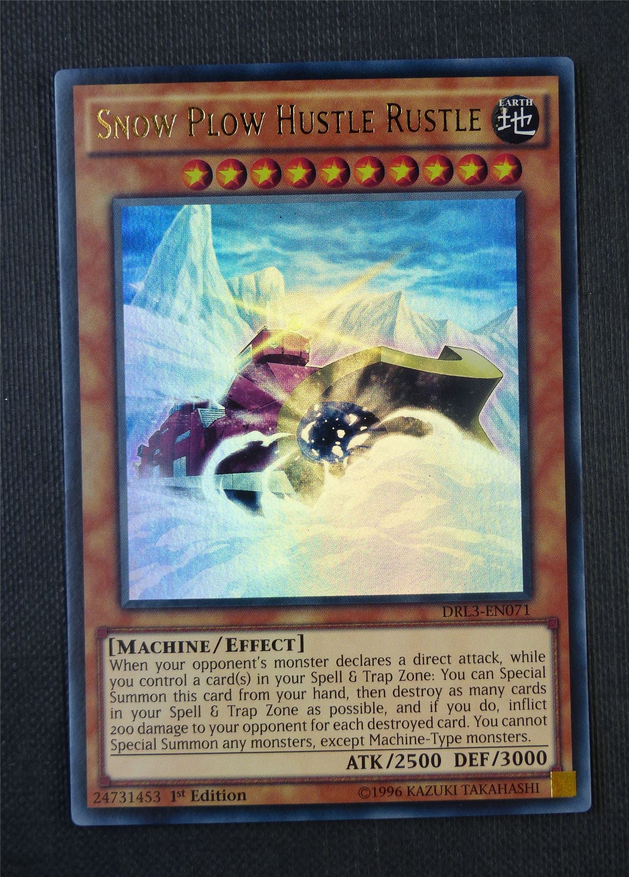 Snow Plow Hustle Rustle DRL3 1st Ed - Ultra Rare - Yugioh Card #7GA