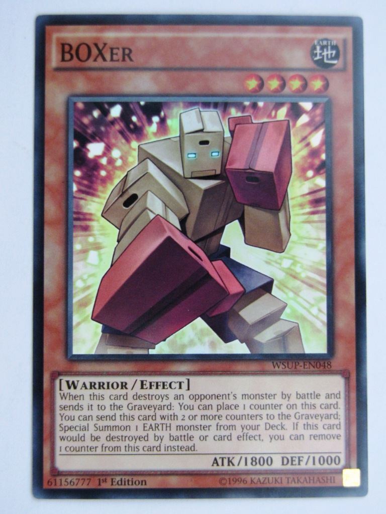 Yugioh Played Cards: BOXER WSUP SUPER RARE # 29H27