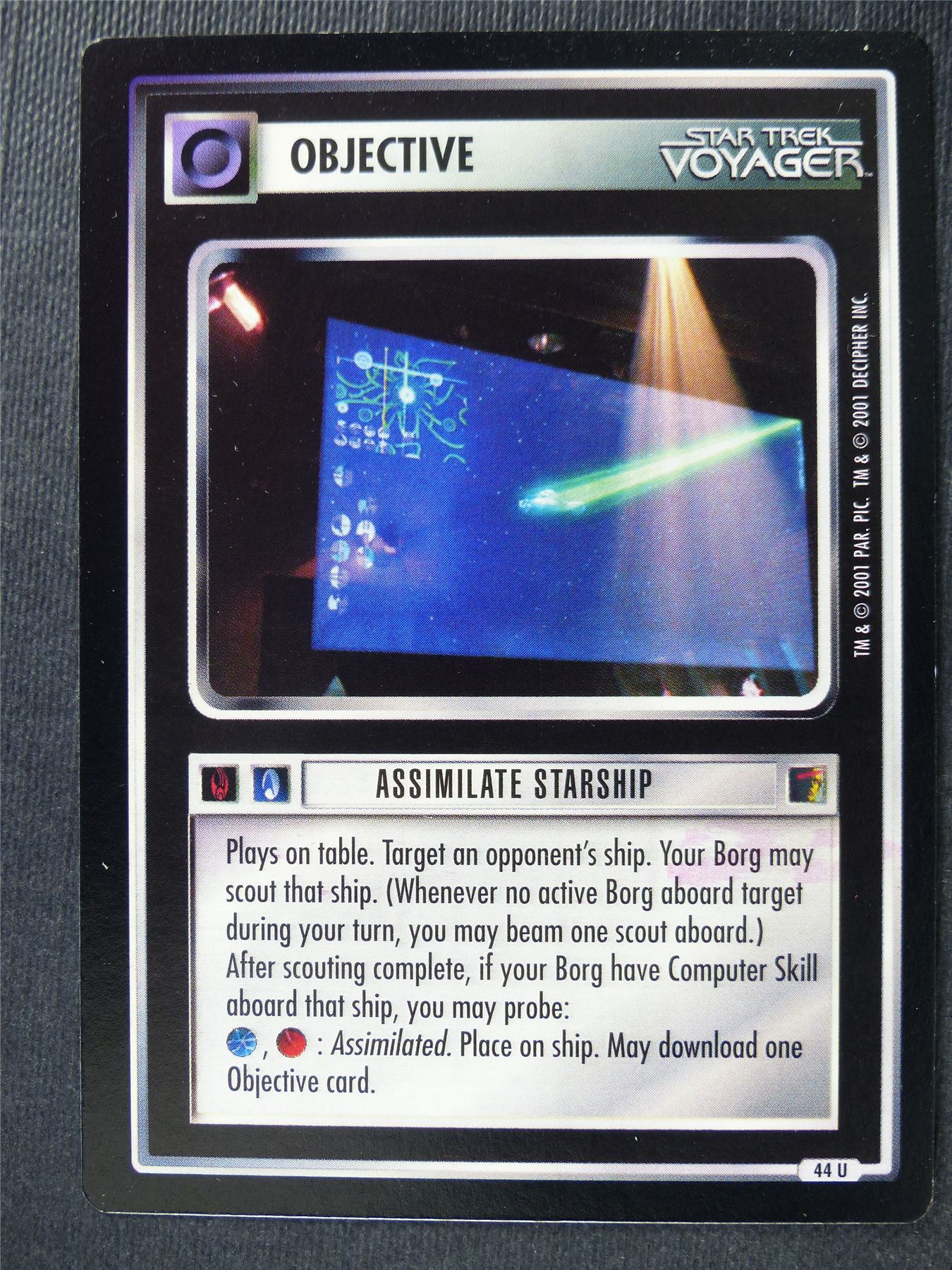 Assimilate Starship - Voyager - Star Trek Card #4TY