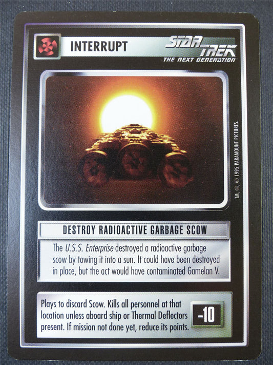 Destroy Radioactive Grabage Scow - NG - Star Trek Card #681